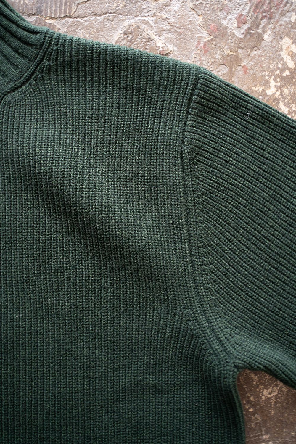 【ラスト1点】【24AW】ウール×シルクハイネックニット(GREEN)