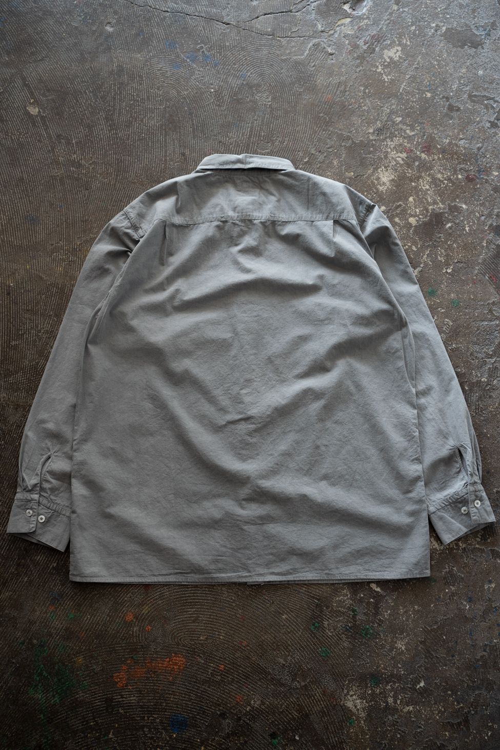 強撚OCブロードシャツ(薄炭)