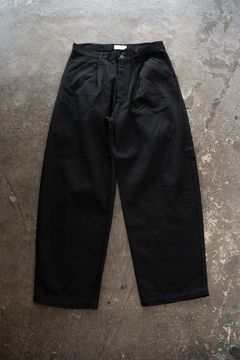 【26AW】12ozデニムディープタックパンツ(BLACK)