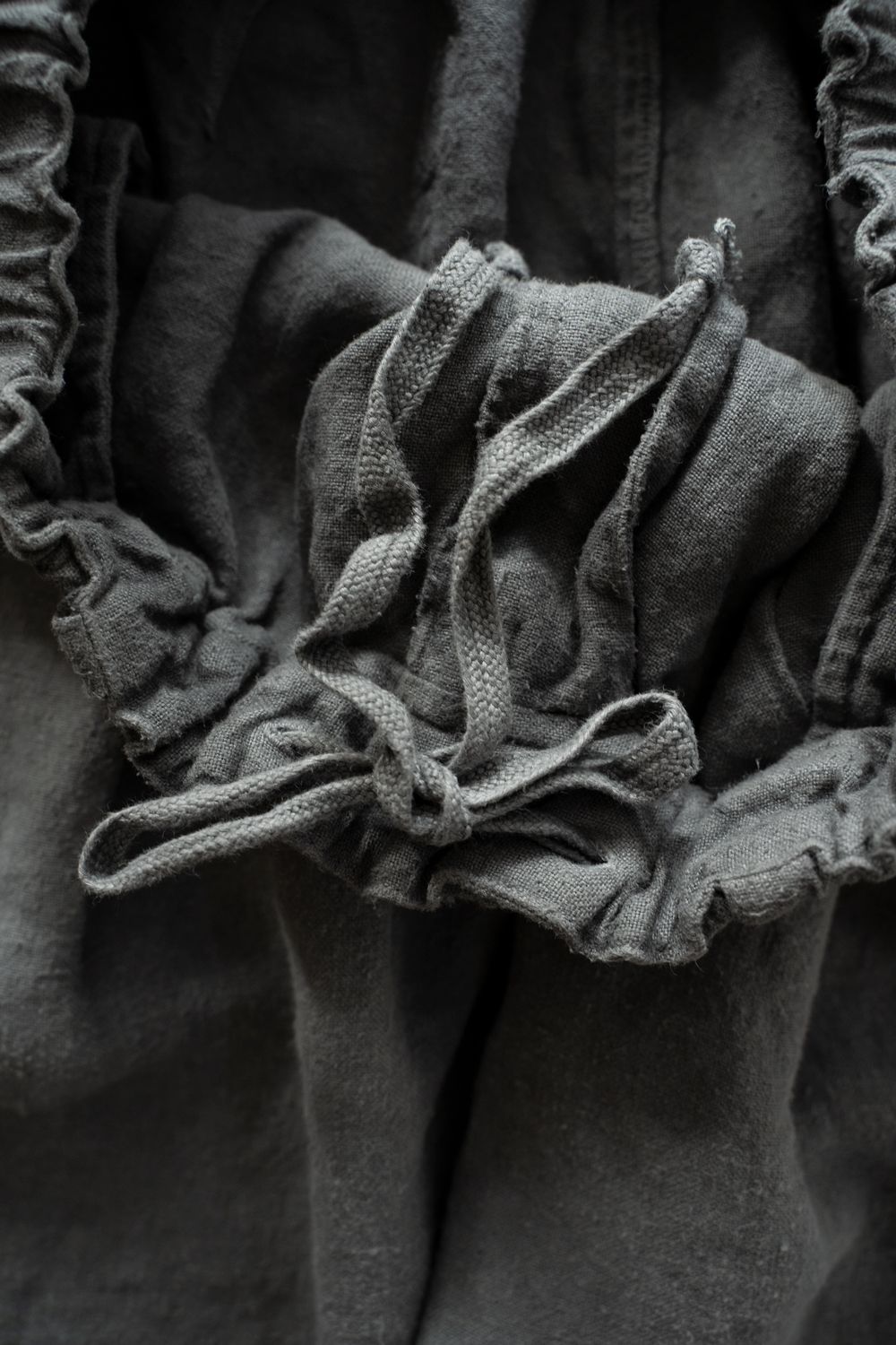 起毛大麻パンツ(薄炭)