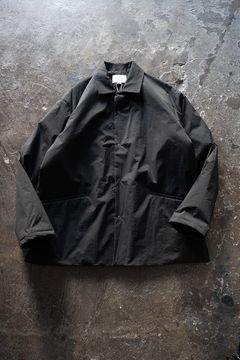 【ラスト1点】【24AW】シンサレートシャツブルゾン(BLACK)