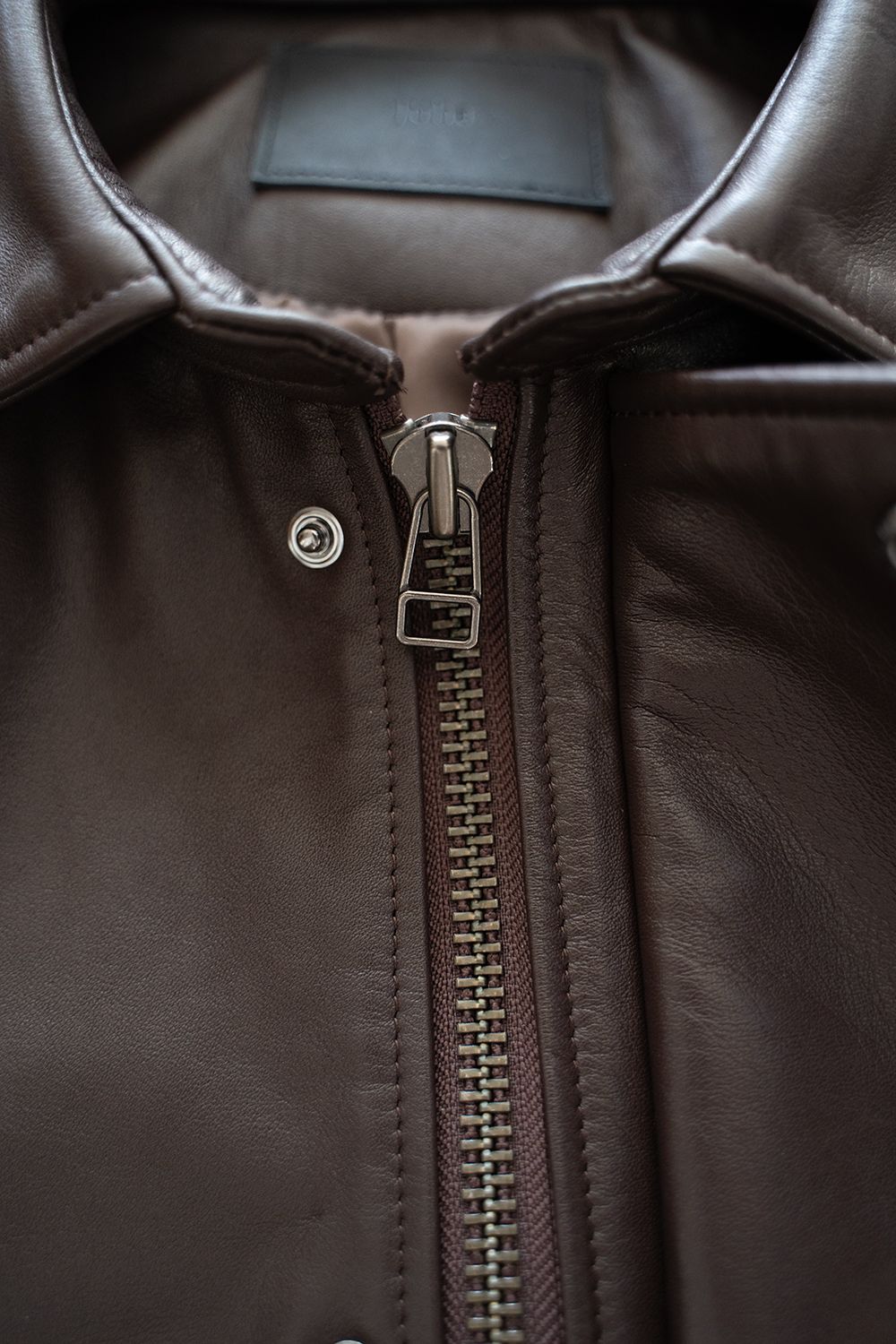 juha - 【ラスト1点】【24AW】Riding Leather Jacket/ライディングレザージャケット(BROWN) | Salty