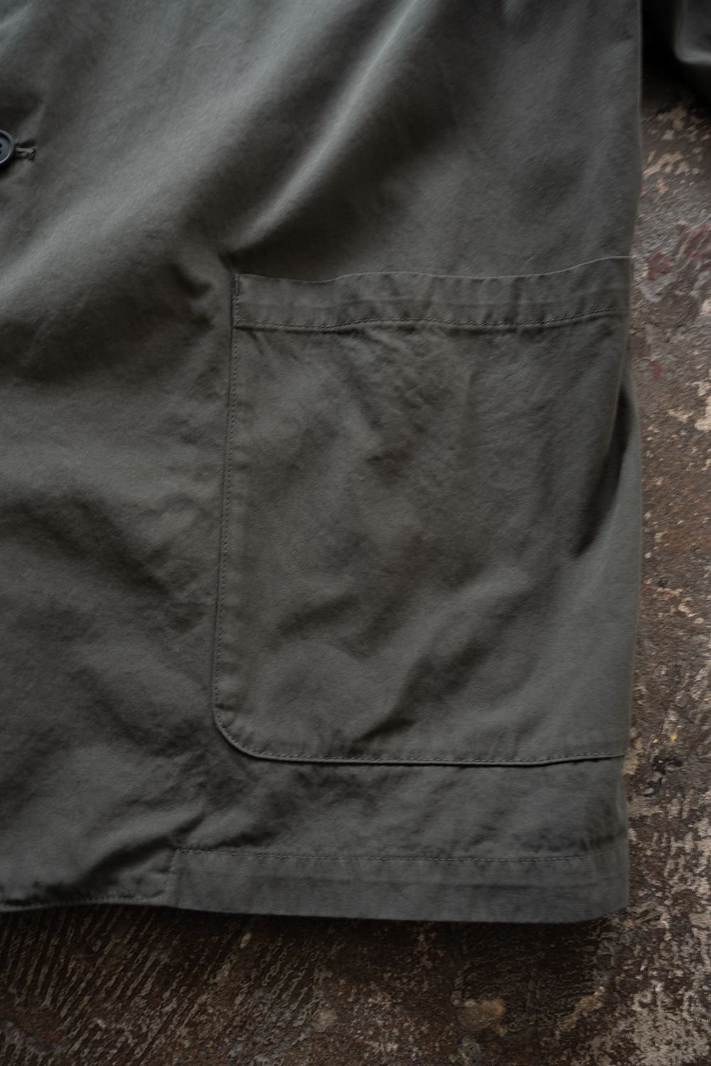 【ラスト1点】【26SS】ガーメントダイ3Bジャケット(DARK OLIVE)