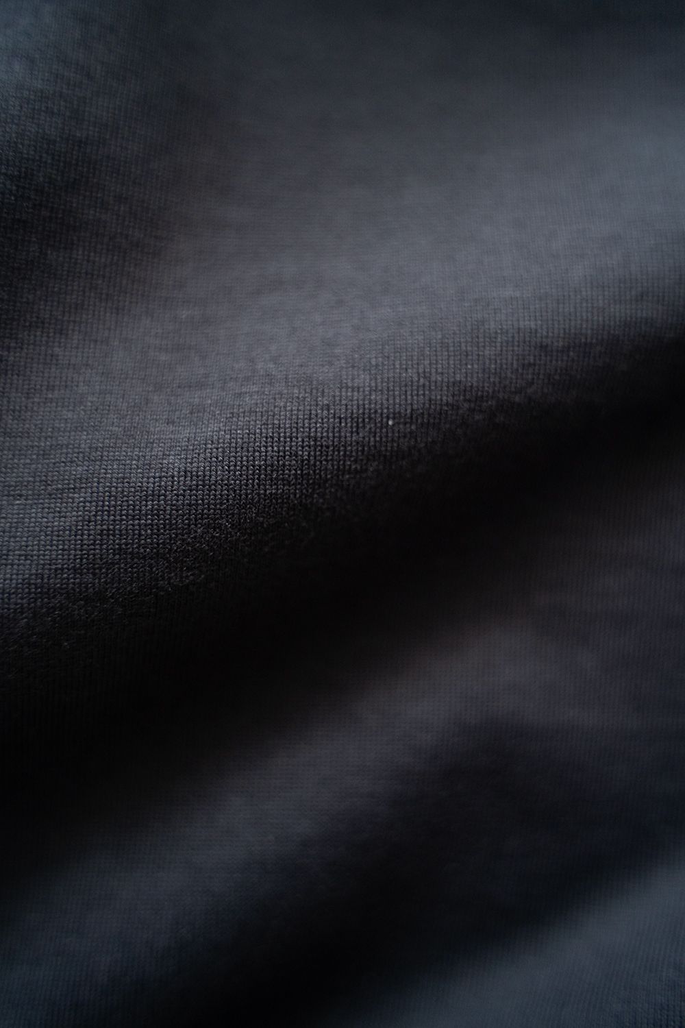 【ラスト1点】【25SS】オーバーサイズネックリブTシャツ(BLACK NAVY)
