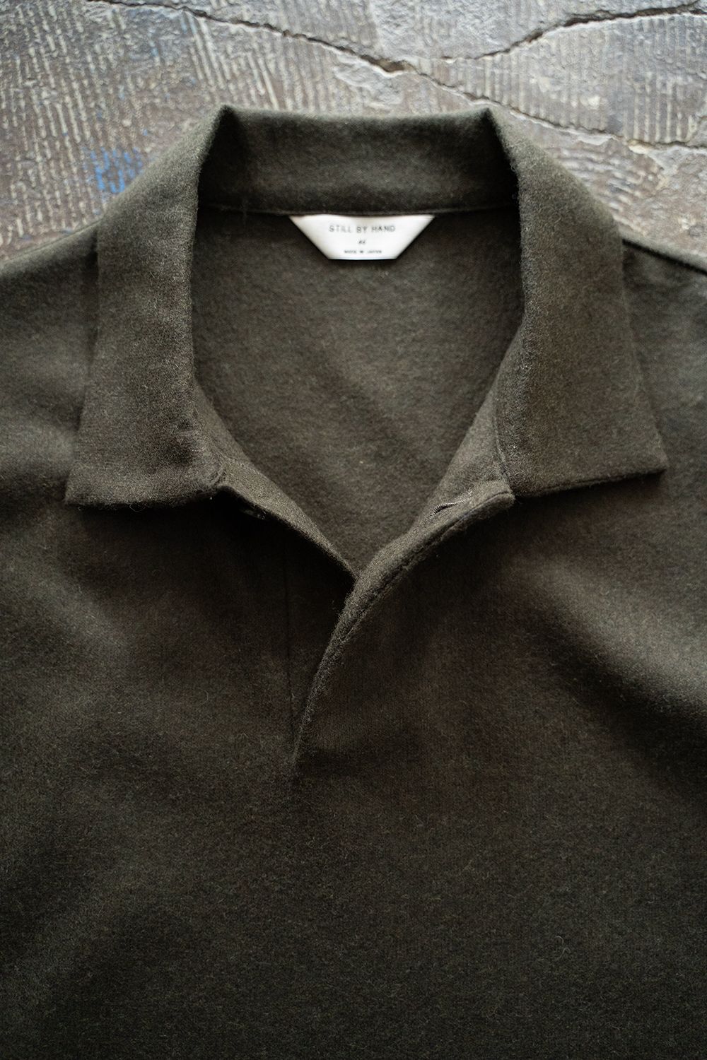 【25AW】ウール×シルクプルオーバー(OLIVE)