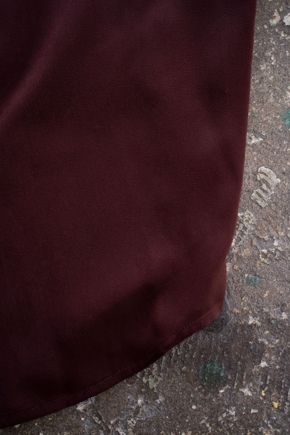 【26AW】Hush Gather L/S Shirt/ハッシュギャザーロングスリーブシャツ(BORDEAUX)