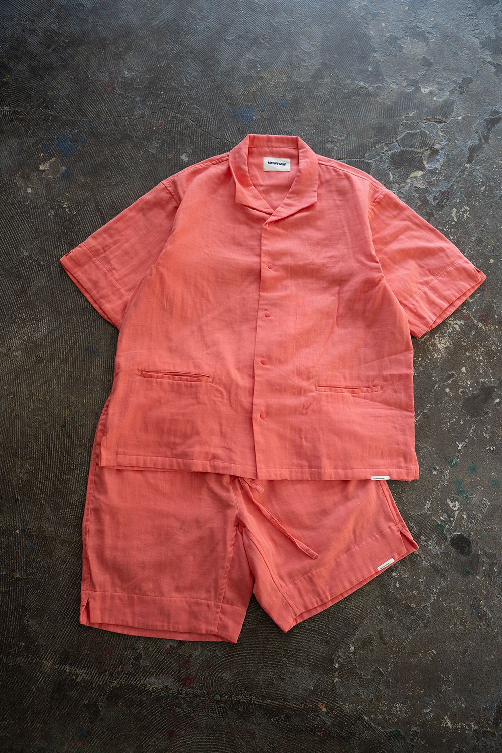 【ラスト1点】【23SS】"week s/s"pajama【セットアップ】(CORAL PINK)