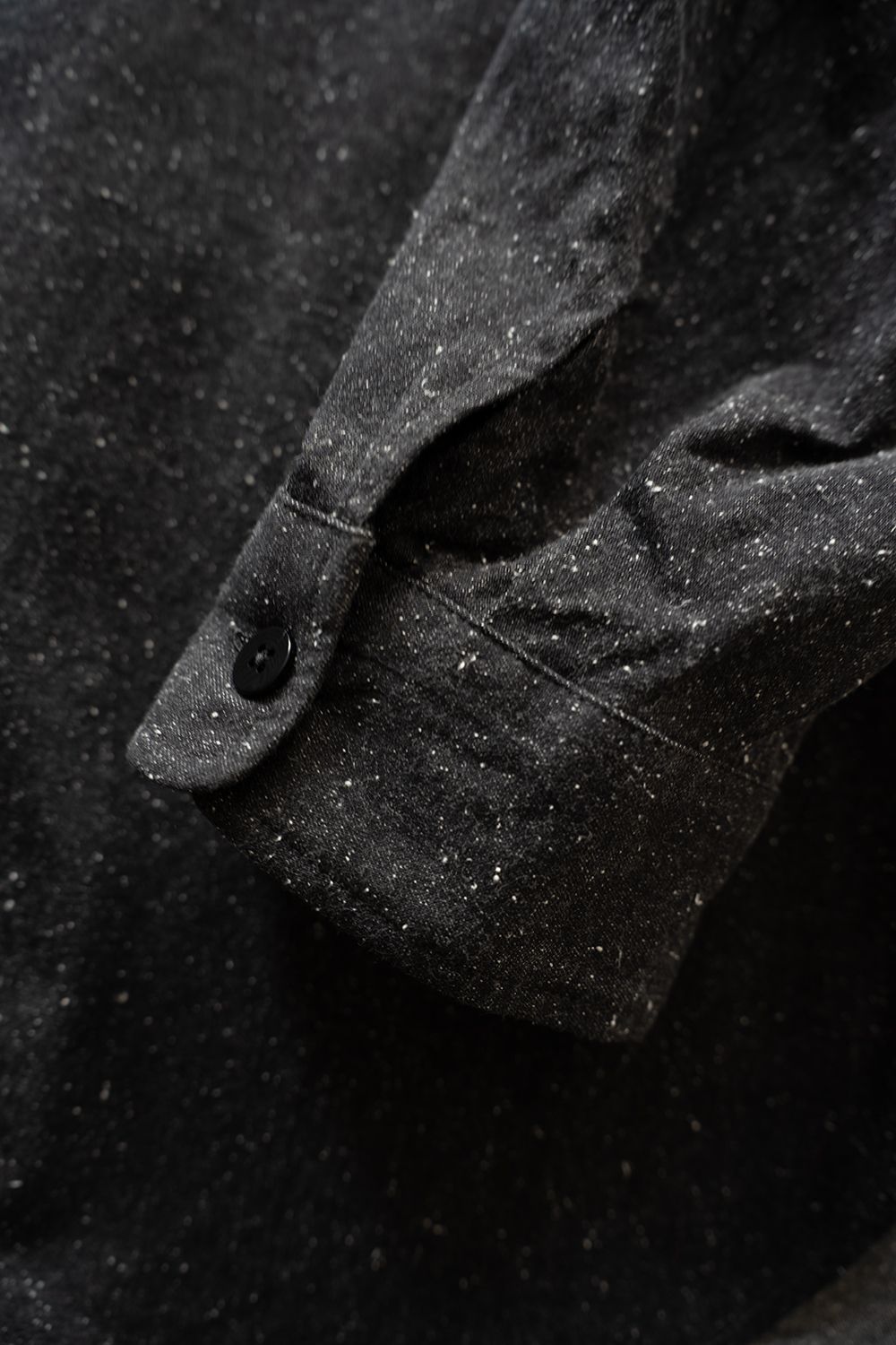 【26AW】シルクネップオーバーシャツ(CHARCOAL)