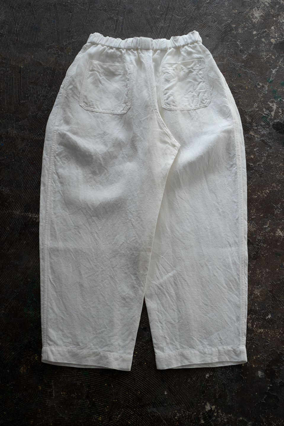 起毛大麻パンツ(白)