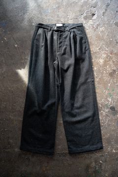【ラスト1点】【24AW】5者混ネップツイードスラックス(CHARCOAL)