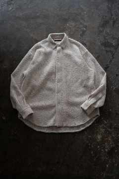 【ラスト1点】【26SS】Feather Lace Shirt/フェザーレースシャツ(ECRU)