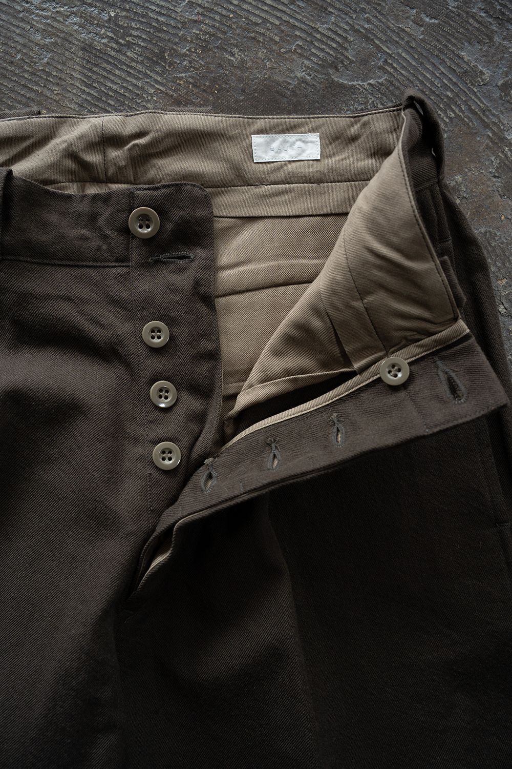 【26AW】Wool Cotton Military Pants(BROWN)