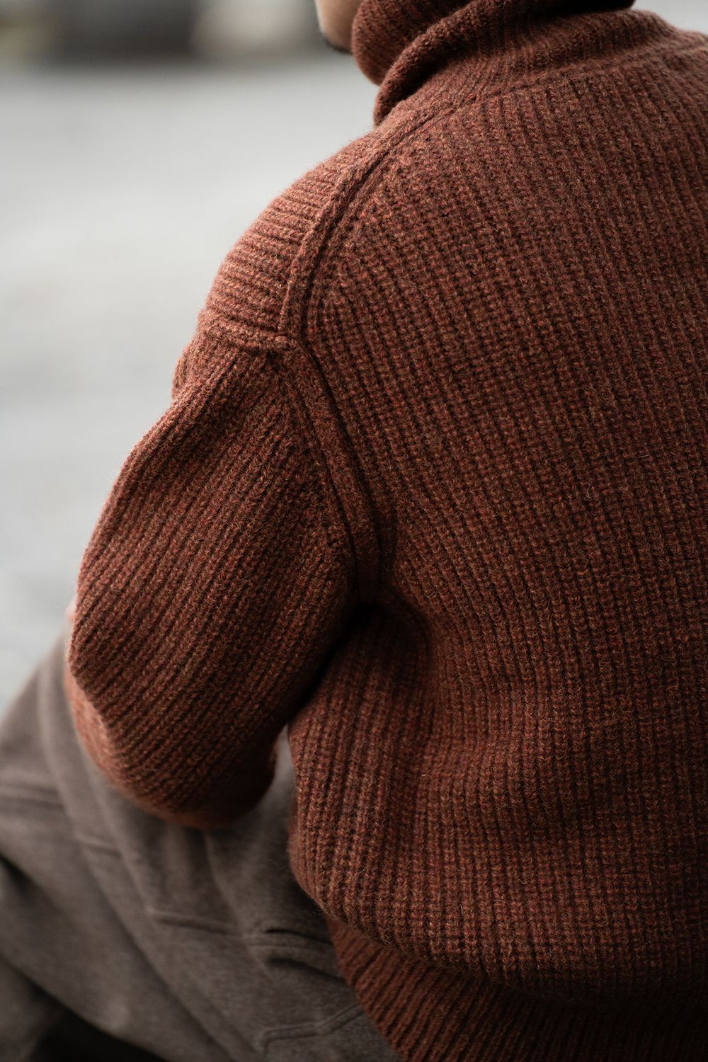 slopeslow - 【ラスト1点】brushed yak/Shetland wool turtle neck