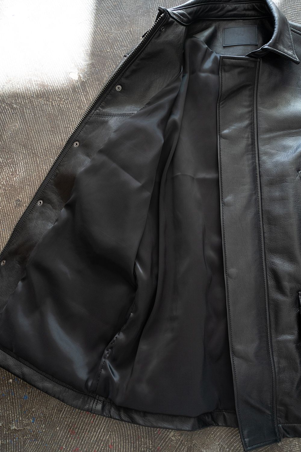 【24AW】Riding Leather Jacket/ライディングレザージャケット(BLACK)