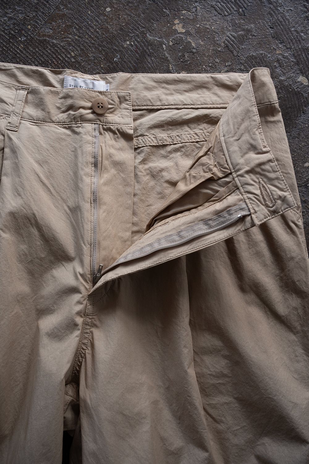 【26SS】ガーメントダイワンタックパンツ(BEIGE)
