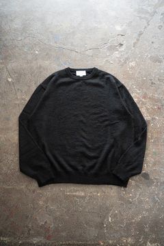 【25AW】エクストラキッドモヘア12Gニット(BLACK)
