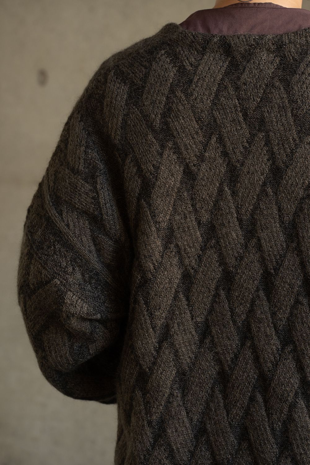 【26AW】Ochiba Mohair Cardigan(OLIVE)