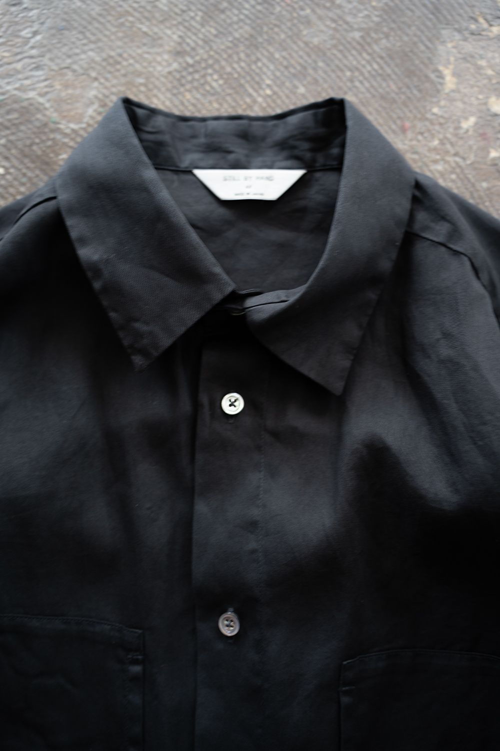 【26SS】ガーメントダイオーバーシャツ(BLACK NAVY)