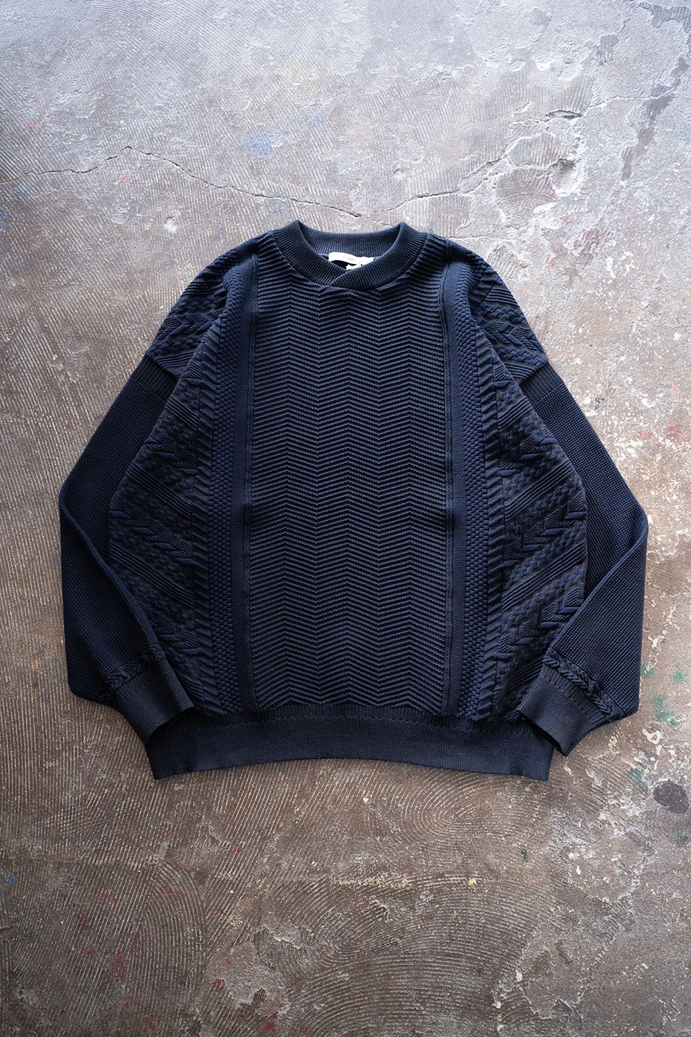 YASHIKI - 【ラスト1点】【23SS】Hanadoki Knit(NAVY) | Salty