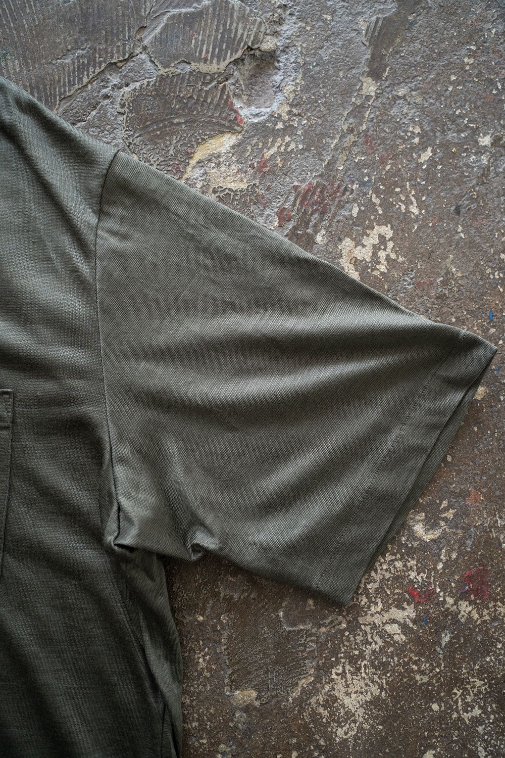 【ラスト1点】【25SS】ラミー半袖プルオーバーシャツ(KHAKI GRAY)