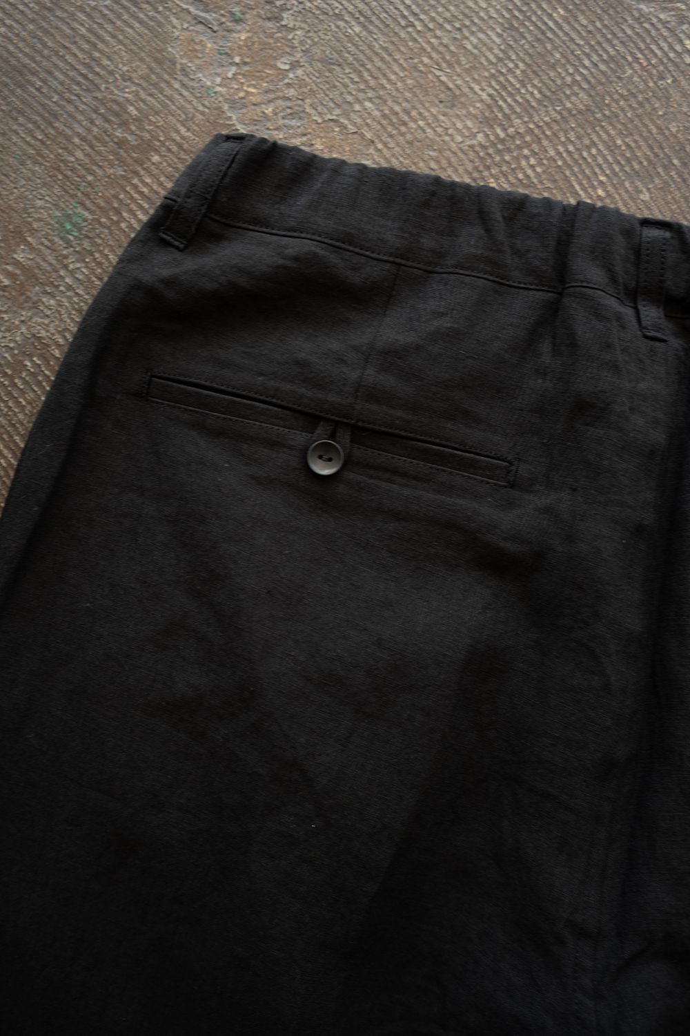 【26SS】リネン2タックワイドイージーパンツ(BLACK)
