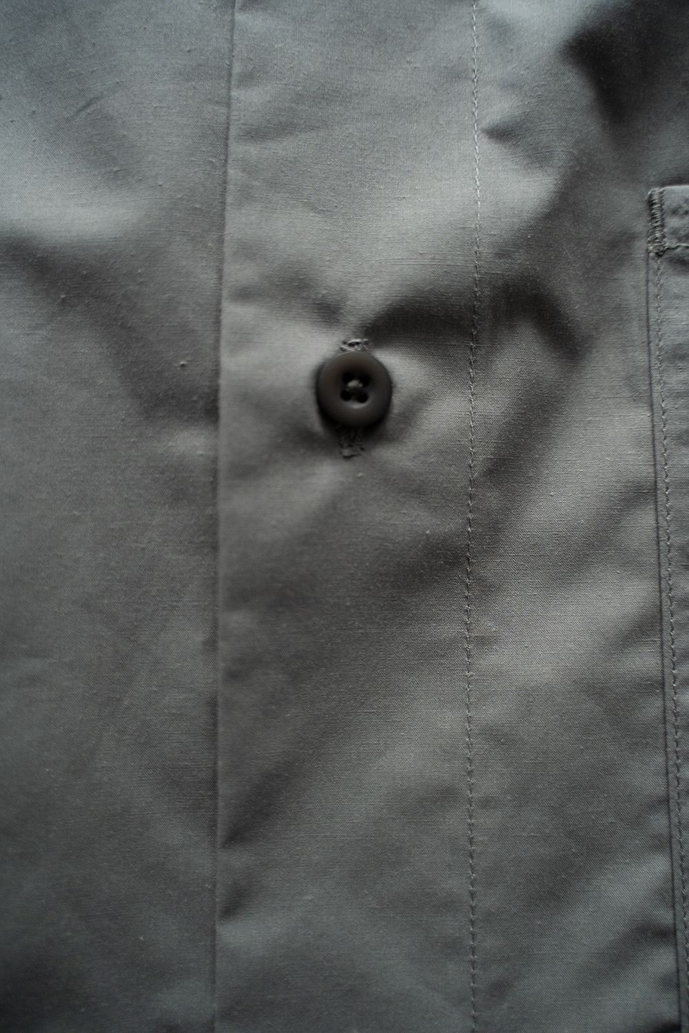 【ラスト1点】【25SS】コットンシルク半袖シャツ(BLUE GRAY)