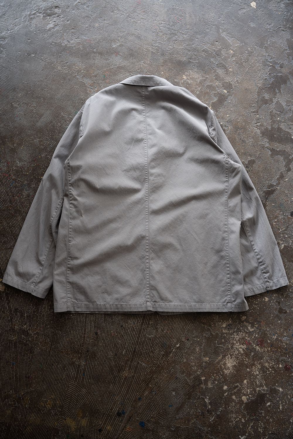 【26SS】ガーメントダイ3Bジャケット(SMOKE GREY)