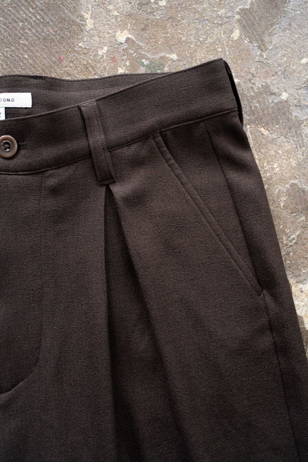 【ラスト1点】【25AW】2-Tack Wide Slacks/2タックワイドスラックス(BROWN)