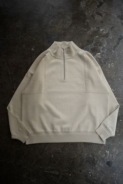 【ラスト1点】Suikyo Half Zip Knit(PEARL GRAY)