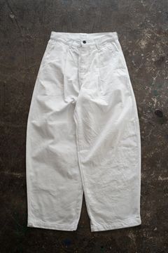 【26SS】11.5ozデニムディープタックパンツ(ASH WHITE)