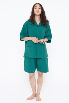 【ラスト1点】【23SS】"week s/s"pajama【セットアップ】(GREEN×BLACK)