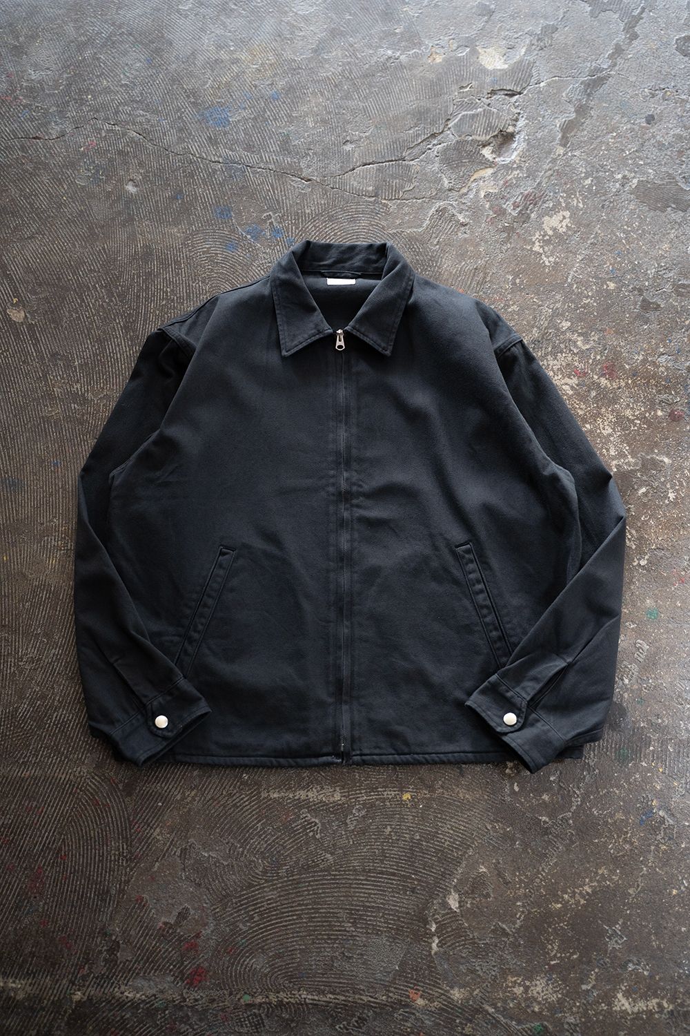 【ラスト1点】【26AW】Satin Zip Blouson(CHARCOAL)