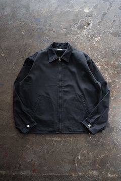 【ラスト1点】【26AW】Satin Zip Blouson(CHARCOAL)