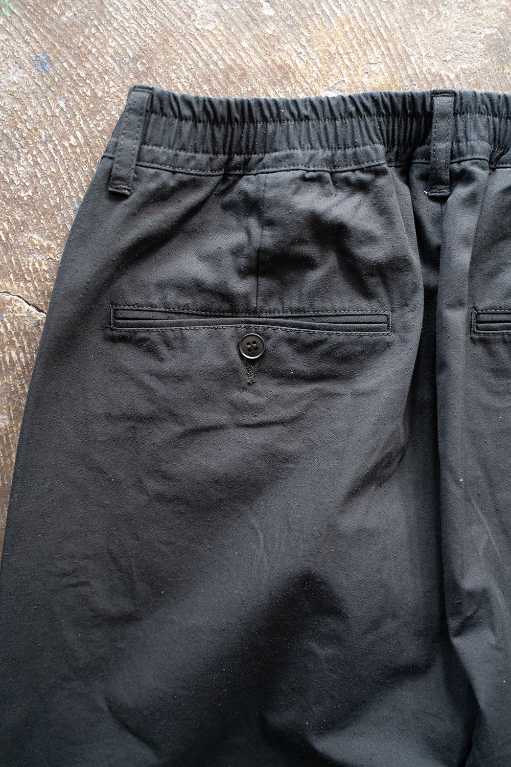 【ラスト1点】【23SS】シルクネップイージーパンツ(BLACK)