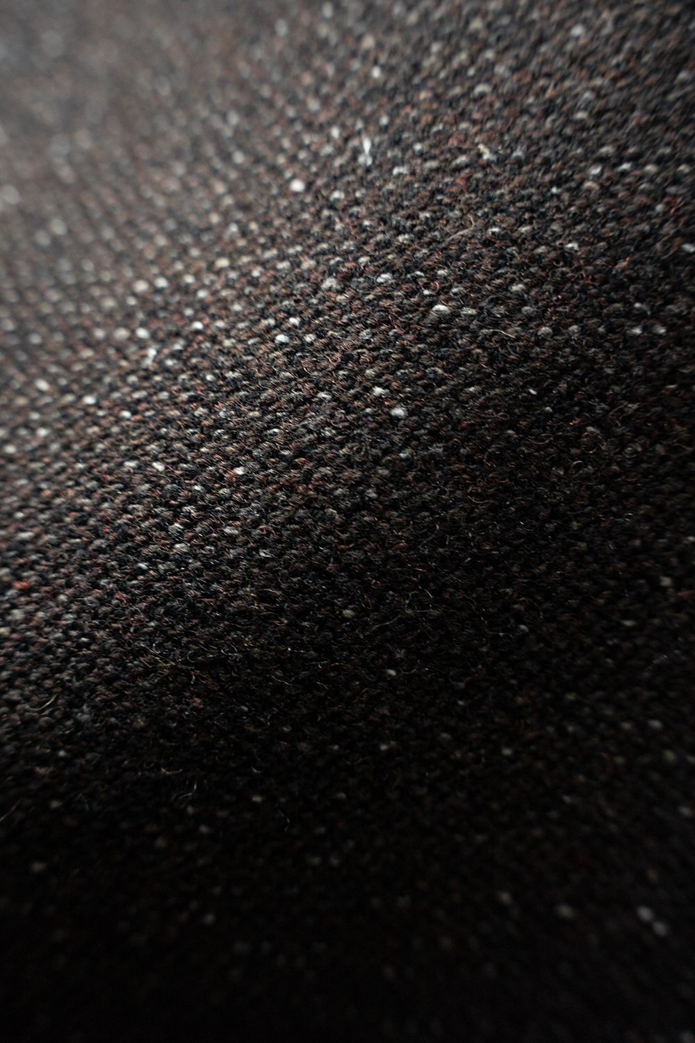 【26AW】ウール×シルクステンカラーハーフコート(DARK BROWN)