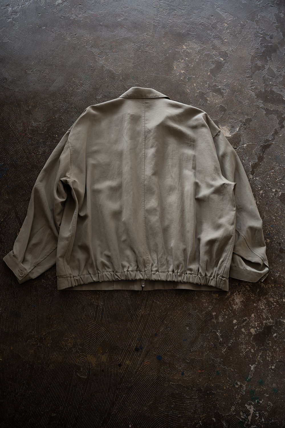 【26SS】ピグメントプリントジップブルゾン(SAGE)