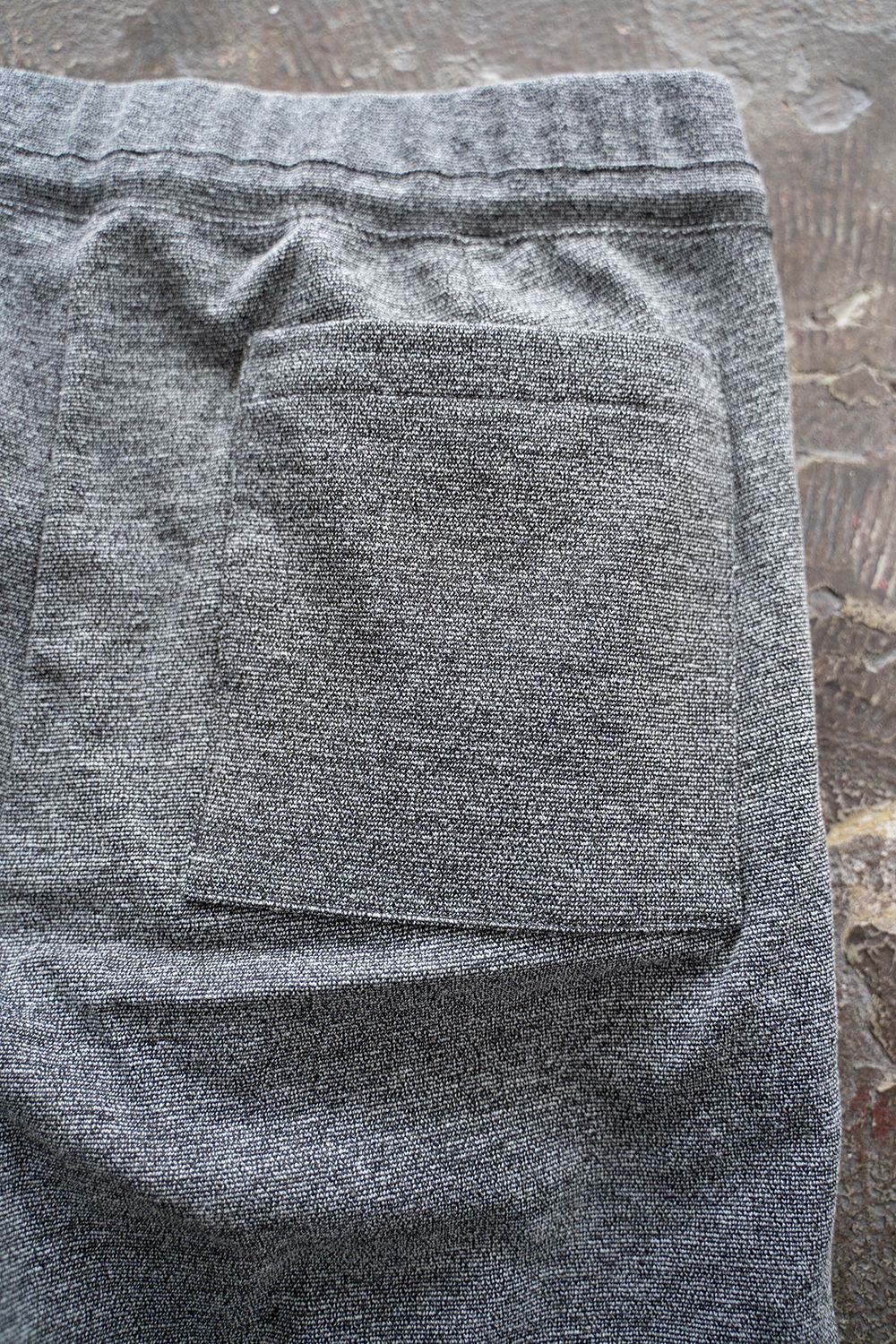 【ラスト1点】【21SS】ワンタックニットイージーパンツ(GRAY)