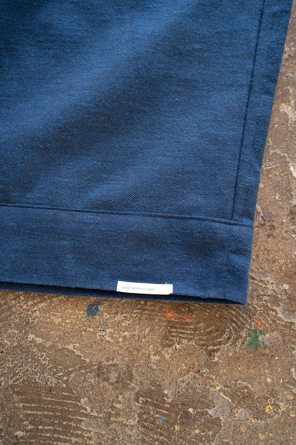 【ラスト1点】【24SS】"zen "pajama cotton×wool dobby/パジャマ(セットアップ)【ユニセックス】(NAVY)