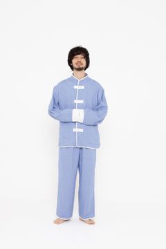 【ラスト1点】"kung-fu"pajama【セットアップ】(BLUE)