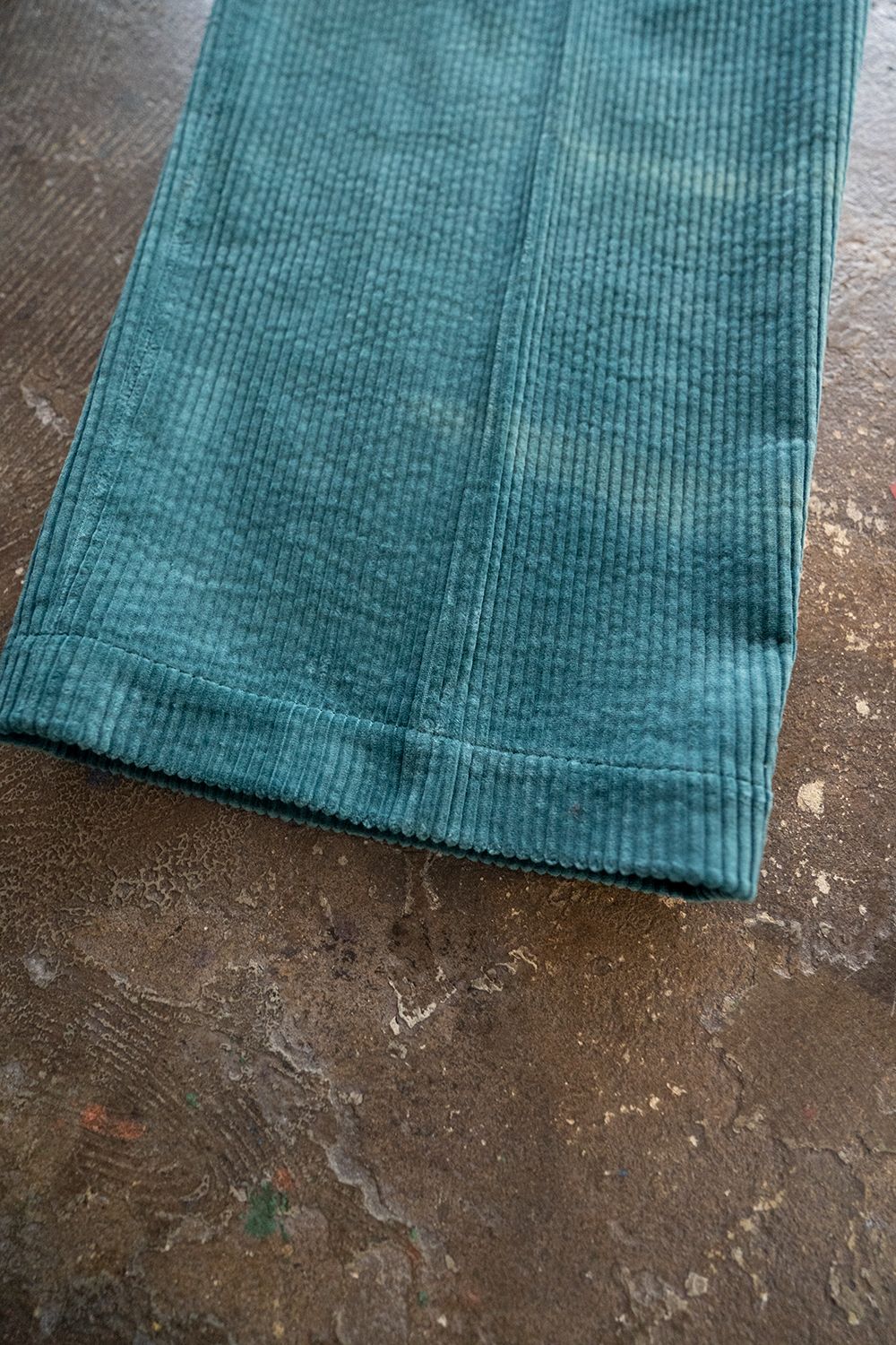 【ラスト1点】【20AW】Seersucker Cord Tuck Pants/シアサッカーコーデュロイタックパンツ(GREEN)