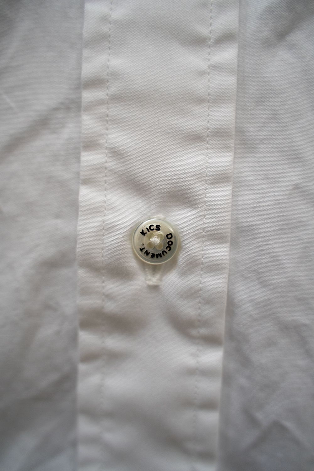 【24SS】Fine Cotton Tab Collar Shirt/ ファインコットンタブカラーシャツ(WHITE)