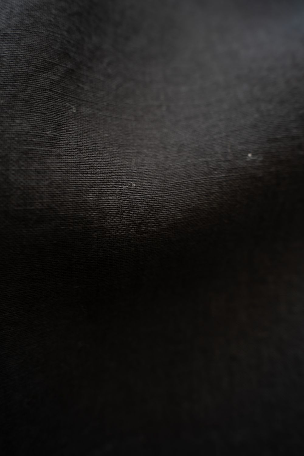 【26SS】ドルマンスリーブリネンオープンカラー半袖シャツ(BLACK)