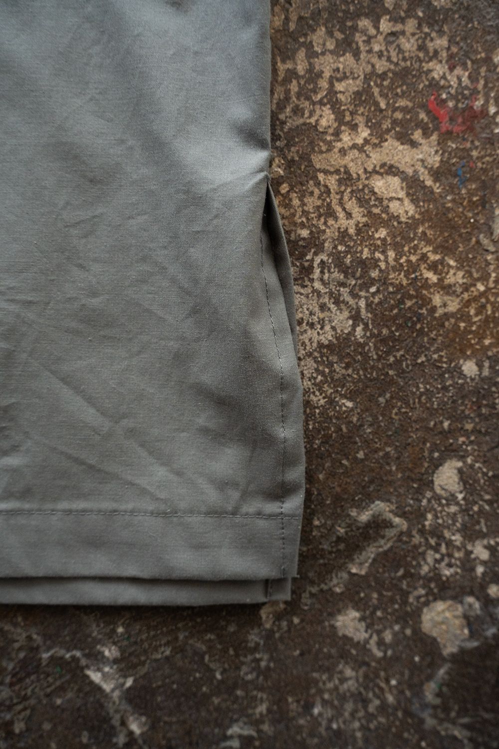 【26SS】コットン×シルクタイプライタースキッパーシャツ(SLATE GREY)