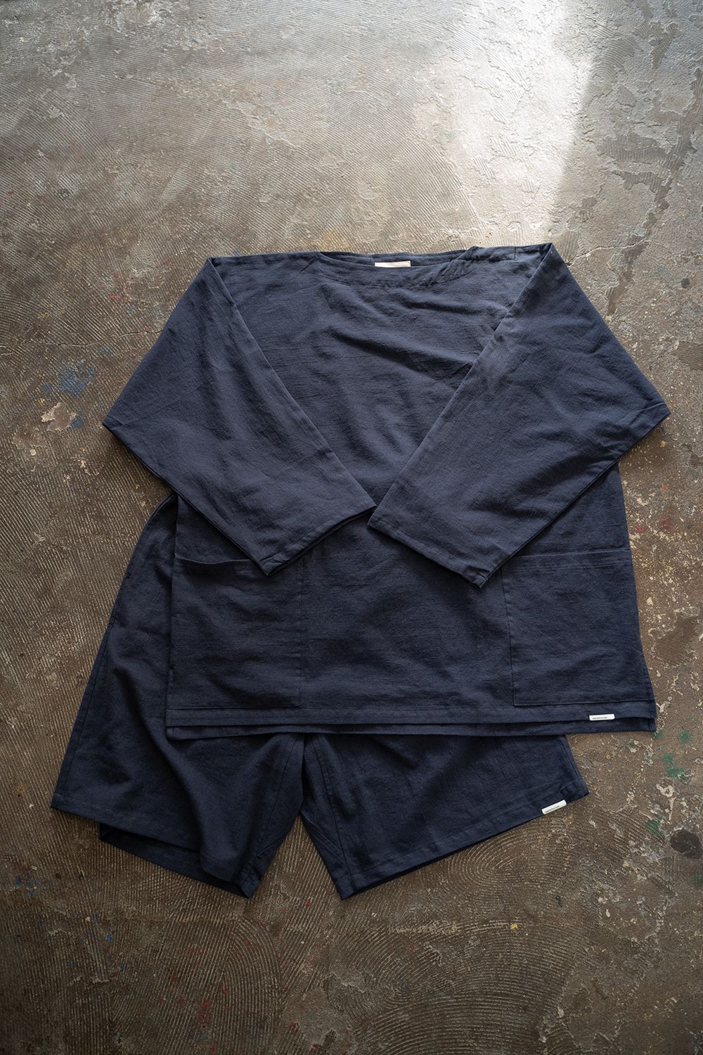 【ラスト1点】【23SS】"nice boat."pajama【セットアップ】(LINEN COTTON NAVY)