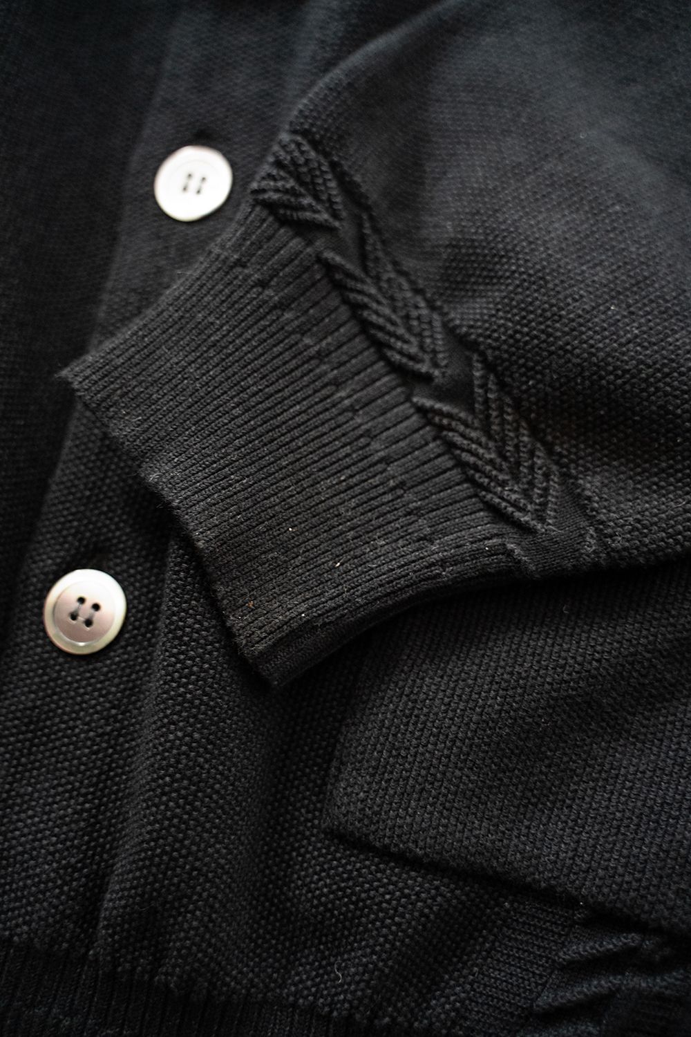 【ラスト1点】【24SS】Kusaho Cardigan(BLACK) - 0