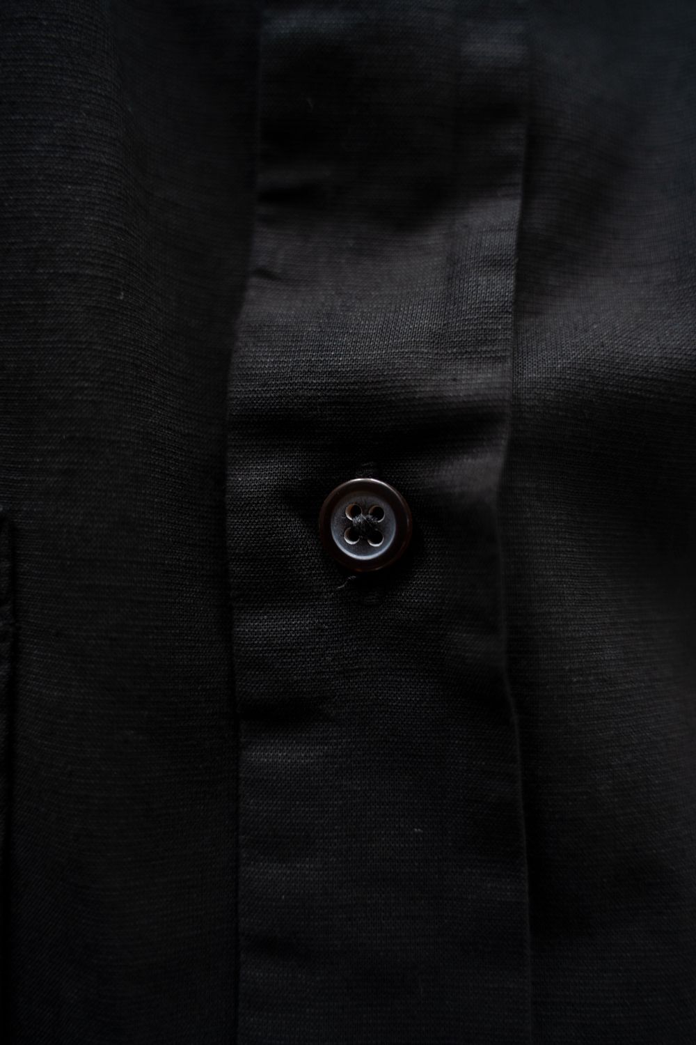 【ラスト1点】【26SS】コットン×ヘンプオーバーシャツ(INK BLACK)