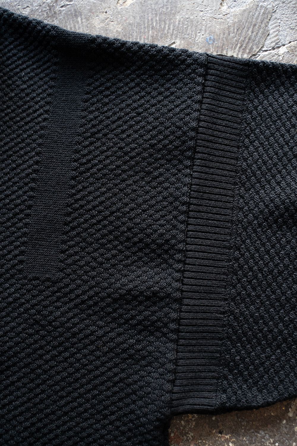 Arare Double Knit Coat(BLACK)