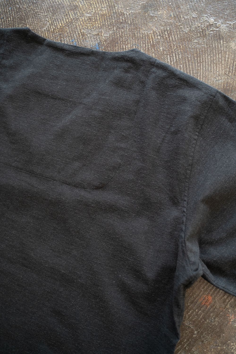 【ラスト1点】【24SS】"zen "pajama cotton×wool dobby/パジャマ(セットアップ)【ユニセックス】(BLACK)