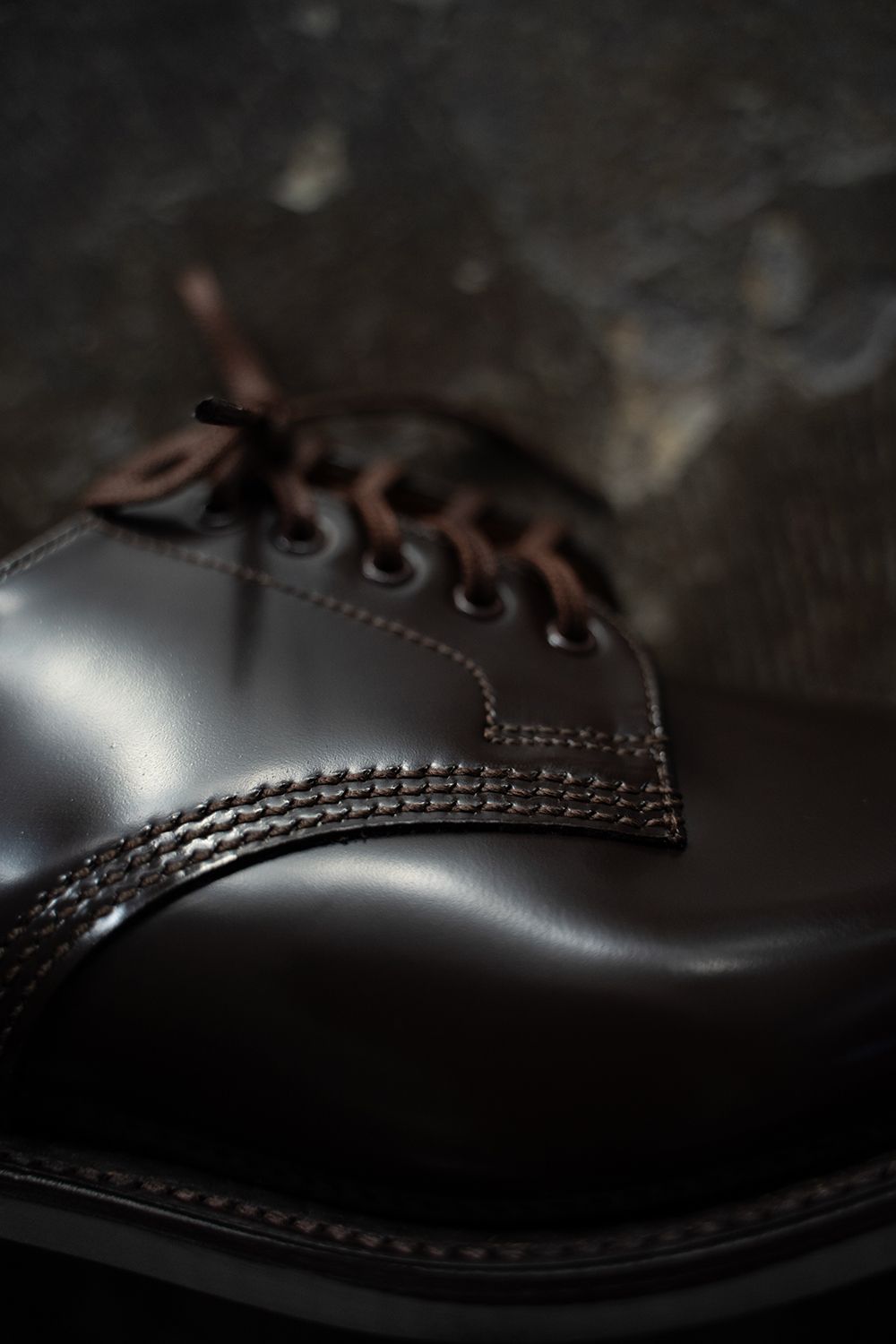 【定番人気】Military Derby Shoe(EBONY BROWN)【No.1128】