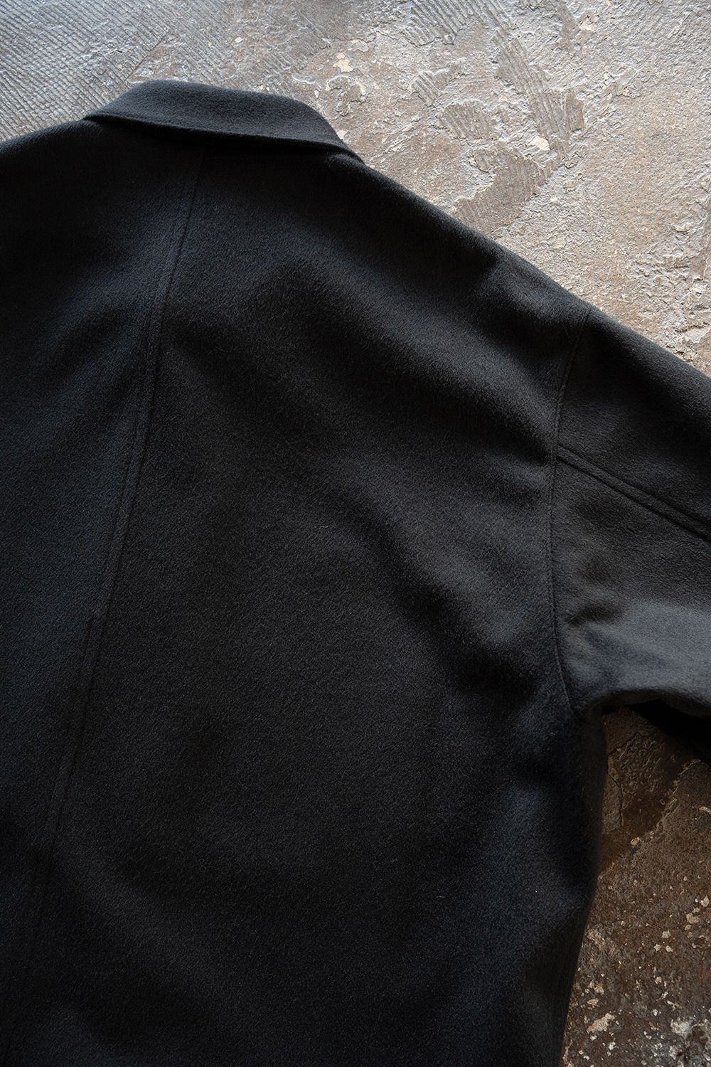 【26AW】ウールシャギーシャツブルゾン(BLACK)